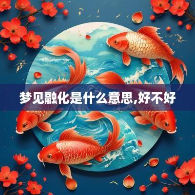 梦见融化是什么意思,好不好