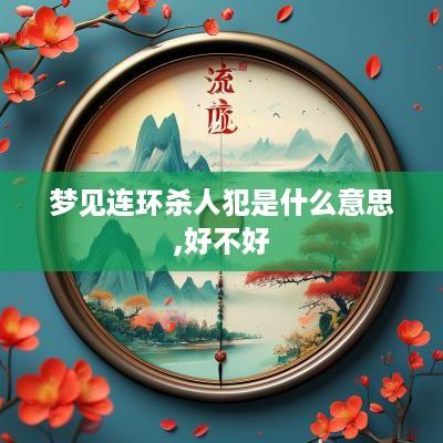 梦见连环杀人犯是什么意思,好不好