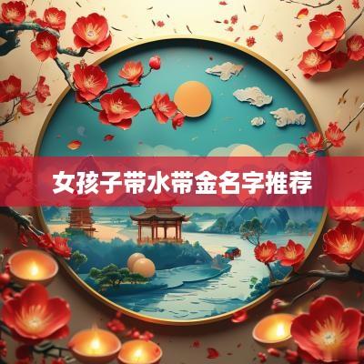 女孩子带水带金名字推荐