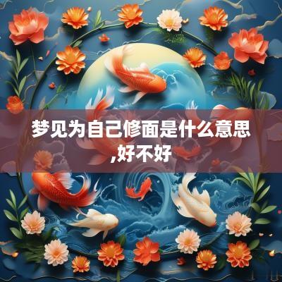梦见为自己修面是什么意思,好不好