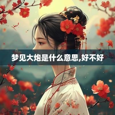 梦见大炮是什么意思,好不好
