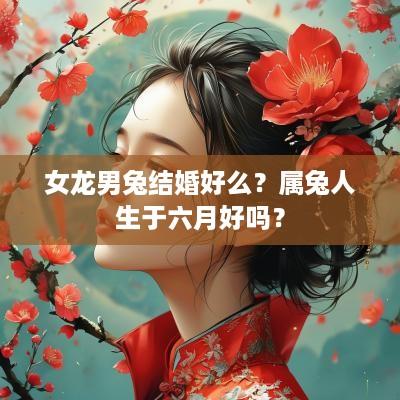 女龙男兔结婚好么？属兔人生于六月好吗？