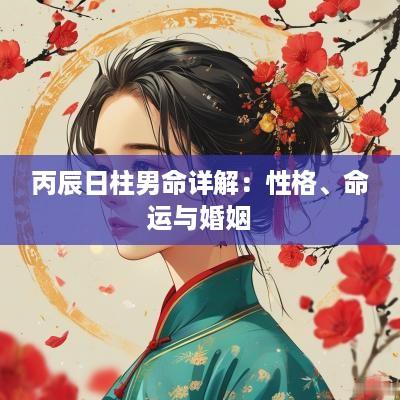 丙辰日柱男命详解：性格、命运与婚姻
