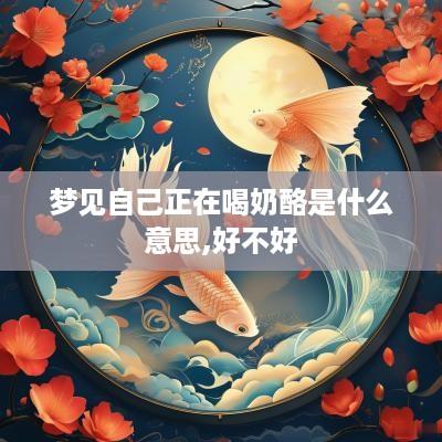 梦见自己正在喝奶酪是什么意思,好不好