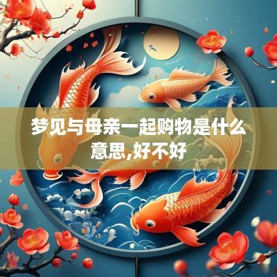 梦见与母亲一起购物是什么意思,好不好