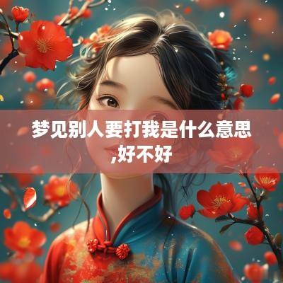 梦见别人要打我是什么意思,好不好
