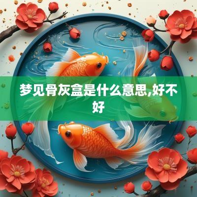 梦见骨灰盒是什么意思,好不好