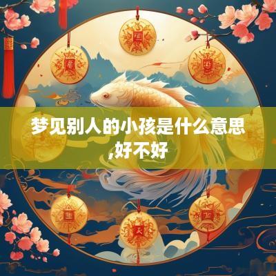 梦见别人的小孩是什么意思,好不好