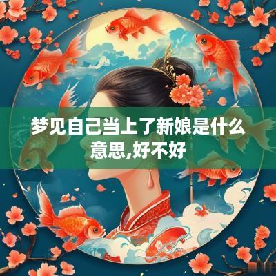 梦见自己当上了新娘是什么意思,好不好