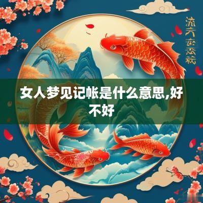 女人梦见记帐是什么意思,好不好