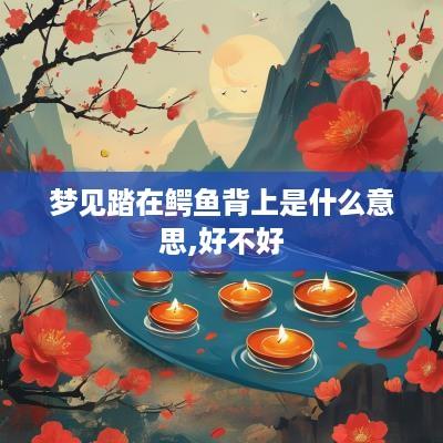 梦见踏在鳄鱼背上是什么意思,好不好
