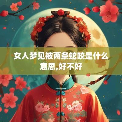 女人梦见被两条蛇咬是什么意思,好不好