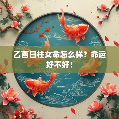 乙酉日柱女命怎么样？命运好不好！