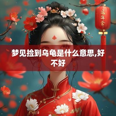 梦见捡到乌龟是什么意思,好不好