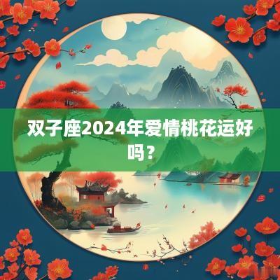 双子座2025年爱情桃花运好吗？
