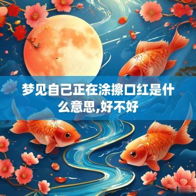 梦见自己正在涂擦口红是什么意思,好不好