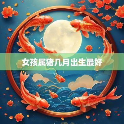 女孩属猪几月出生最好