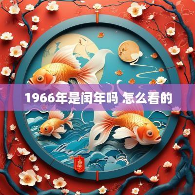 1966年是闰年吗 怎么看的