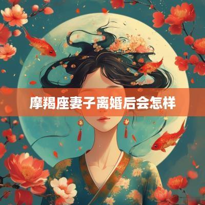 摩羯座妻子离婚后会怎样
