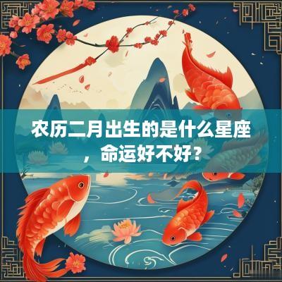 农历二月出生的是什么星座，命运好不好？