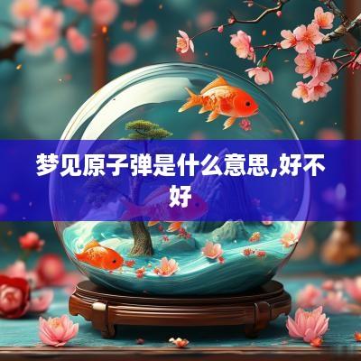 梦见原子弹是什么意思,好不好