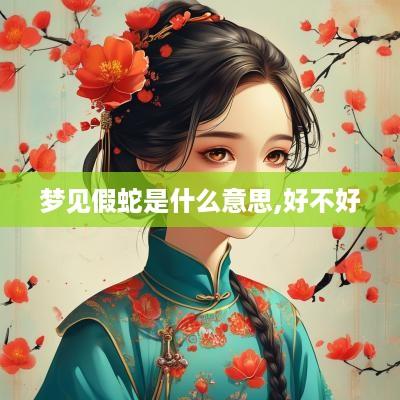 梦见假蛇是什么意思,好不好