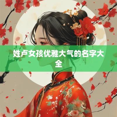 姓卢女孩优雅大气的名字大全