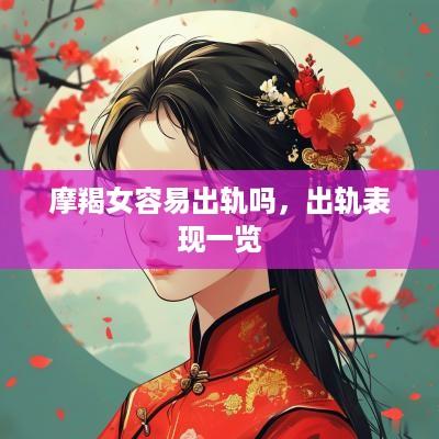 摩羯女容易出轨吗，出轨表现一览