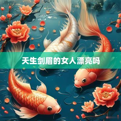 天生剑眉的女人漂亮吗