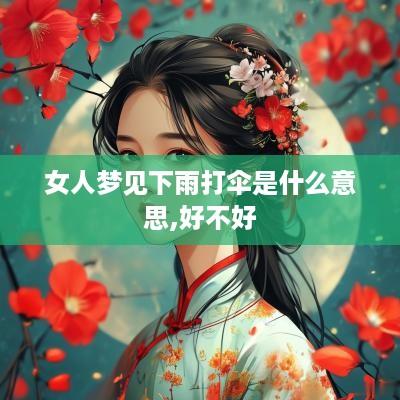 女人梦见下雨打伞是什么意思,好不好