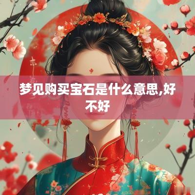 梦见购买宝石是什么意思,好不好