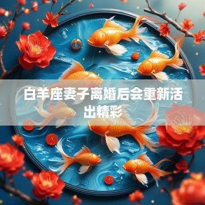 白羊座妻子离婚后会重新活出精彩