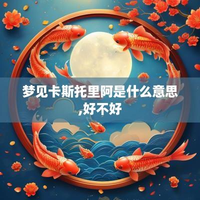 梦见卡斯托里阿是什么意思,好不好