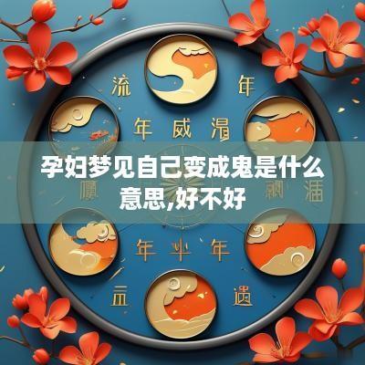 孕妇梦见自己变成鬼是什么意思,好不好
