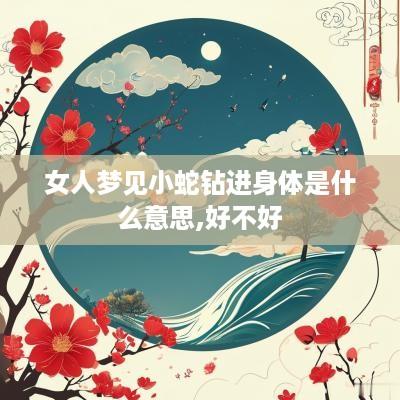女人梦见小蛇钻进身体是什么意思,好不好