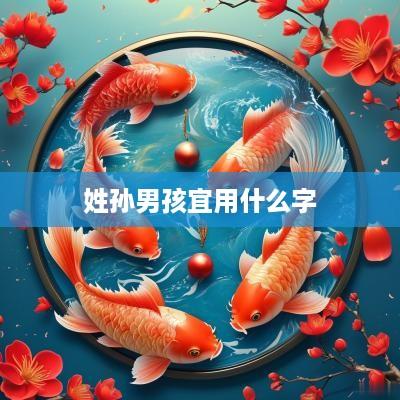 姓孙男孩宜用什么字