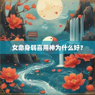 女命身弱喜用神为什么好？