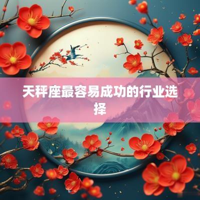 天秤座最容易成功的行业选择
