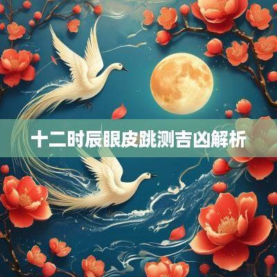 十二时辰眼皮跳测吉凶解析