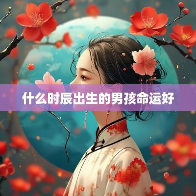 什么时辰出生的男孩命运好