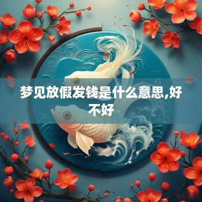 梦见放假发钱是什么意思,好不好