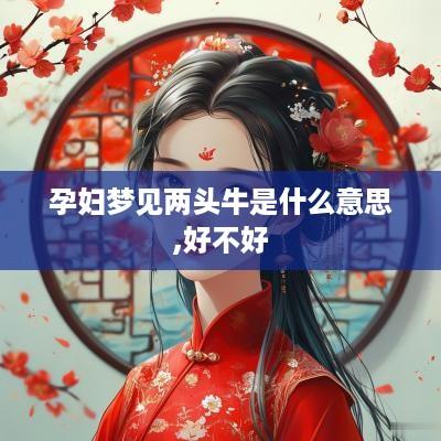 孕妇梦见两头牛是什么意思,好不好