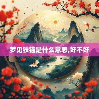 梦见铁锚是什么意思,好不好