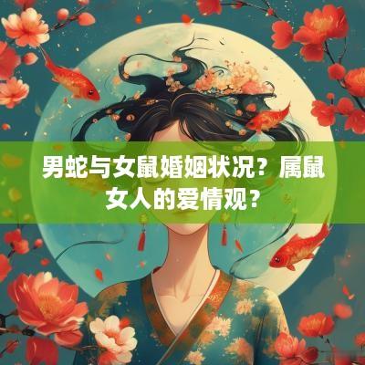 男蛇与女鼠婚姻状况？属鼠女人的爱情观？