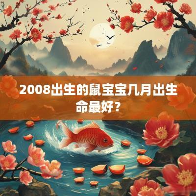 2008出生的鼠宝宝几月出生命最好？