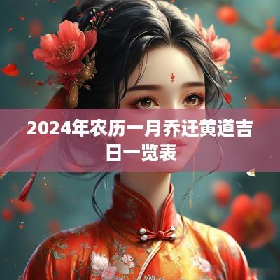 2025年农历一月乔迁黄道吉日一览表