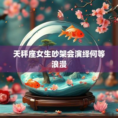 天秤座女生吵架会演绎何等浪漫