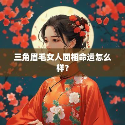 三角眉毛女人面相命运怎么样？
