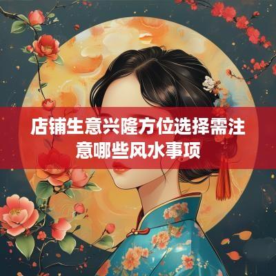 店铺生意兴隆方位选择需注意哪些风水事项