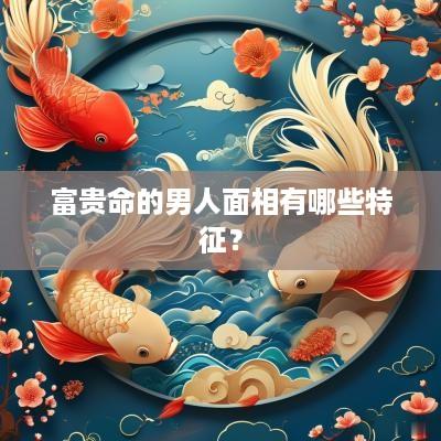 富贵命的男人面相有哪些特征？